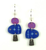 Three Part Blue, Silver & Purple