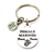 Female Marines Fewer Prouder Key Chain