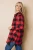 Let's Be Friends Plaid Button Tunic