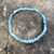 Aquamarine Cube Bracelet