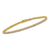 Yellow Plated Sterling Silver 5 Carat Total Diamond Weight Diamond Tennis Bracelet 