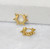 CHANTEL SPIKE GOLD HUGGIE EARRINGS