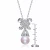 Collette Z Sterling Silver Cubic Zirconia Filigree Drop Pearl Necklace