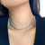 ROSLYN SILVER CURB CHAIN NECKLACE