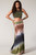 Hombre Multi Color Maxi Skirt
