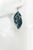 Leather and Glitter Leopard Faux Leather Earrings 