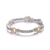 Collette Z Cubic Zirconia Two Tone Circle Bracelet