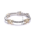 Collette Z Cubic Zirconia Two Tone Circle Bracelet