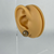 Small - Whole Wheat - Handmade Stud Wooden Earrings - Minimalistic Circl