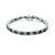Collette Z Sterling Silver Black Cubic Zirconia Stud Bracelet