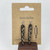 Small Squiggles  Thin Teardrop - Lightweight Earrings - Handmade Earring