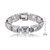 Collette Z Sterling Silver Cubic Zirconia Bracelet With Cuff Style