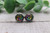 Colorful Leopard  Glass Stud Earrings