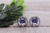 Football Messy Bun & Sunnies || 12mm Glass Stud Earrings