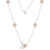 Collette Z Rose-plated Sterling Silver Clear Cubic Zirconia Filigree Lace Necklace