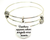 Feathers Appear When Angels Are Near Triple Style Bangle Bracelet