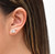 AVA SILVER CZ DIAMOND STUD EARRINGS