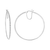 .925 Sterling Silver Diamond Accent Medium Sized Hoops Earrings (I-J Color, I2-I3 Clarity)