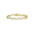 Collette Z Gold Plated and Cubic Zirconia Rope Bracelet