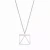 The Equation Pendant | Minimal Geometric Square Necklace