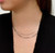 ELSIE SILVER DAINTY LACE CHAIN NECKLACE