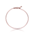 Collette Z Rose Gold Overlay Cubic Zirconia Heart Clasp Bangle