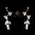 White Camellia - Chandelier/Dangle
