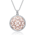 Collette Z Sterling Silver Pink Cubic Zirconia Stones Pendant