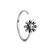 316L Stainless Steel Antique Floral Design Nose Hoop