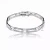 Collette Z C.Z. Sterling Silver Rhodium Plated Link Bracelet