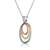 Collette Z Sterling Silver and Rose Gold Overlay Necklace