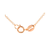 Collette Z Rose Goldplated Sterling Silver Cubic Zirconia Fashion Necklace