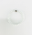 Matte White Glass Bead Stretchy Bracelet