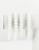 Matte White Glass Bead Stretchy Bracelet