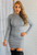 Keep it Classy Mock Neck Ribbed Mini Dress Grey