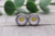 White Daisy | Glass Stud Earrings | Hypoallergenic