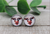 Crazy Cow || 12mm Glass Stud Earrings