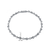 Collette Z Sterling Silver Cubic Zirconia Heart Shape Link Necklace