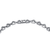 Collette Z Sterling Silver Cubic Zirconia Heart Shape Link Necklace