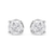 .925 Sterling Silver 4-Prong Round-cut "Salt and Pepper" Diamond Classic Stud Earrings (I-J Color, I3 Clarity)
