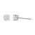 .925 Sterling Silver 4-Prong Round-cut "Salt and Pepper" Diamond Classic Stud Earrings (I-J Color, I3 Clarity)