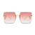 Large Gradient Lens with Bold Gold Color Arms