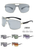 Large Curved Frame Fashion Glasses