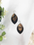 Leather and Python Snake Leather Earrings 
