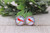 St Louis Cardinals Baseball || Glass Stud Earrings || Hypoallergenic