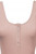Henley Scoop Neck Ribbed Knit Bodysuit Dusty Pink