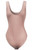 Henley Scoop Neck Ribbed Knit Bodysuit Dusty Pink
