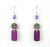 Two Part Cirlce with Oblong Purple