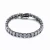 Collette Z Black Plated Sterling Silver Cubic Zirconia Square Stud Bracelet