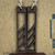 Dark Oak Stain Small Handmade Wooden Earrings - Long & Skinny Cut Out Geometri